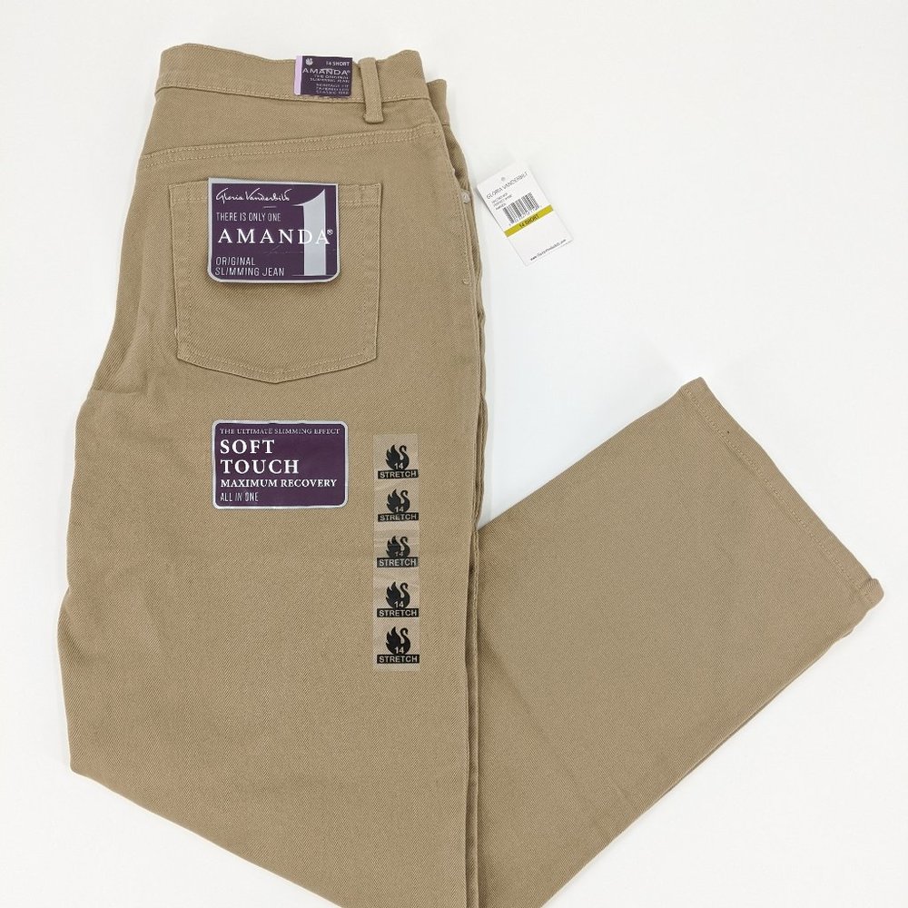 Gloria Vanderbilt Women's Khaki Pants 14S